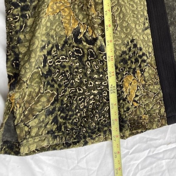 Vintage TanJay Green Botanical Open Front Knit Blazer Plus women’s Size L - Picture 8 of 14